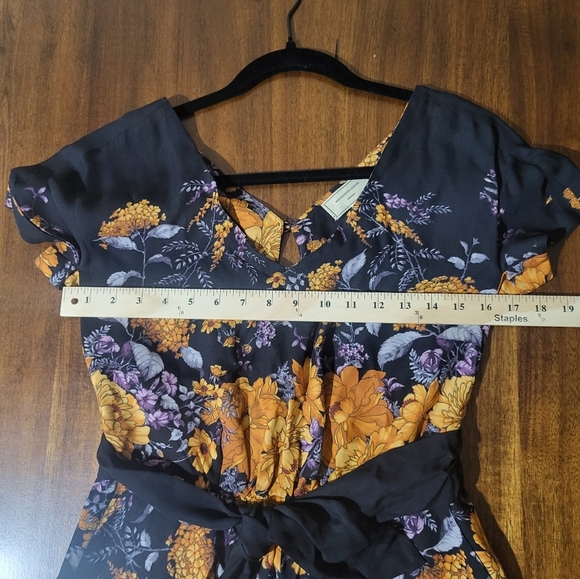 Anthropologie Silk Enbee Floral Jumpsuit Womens 0 XS Flawless - Picture 7 of 16
